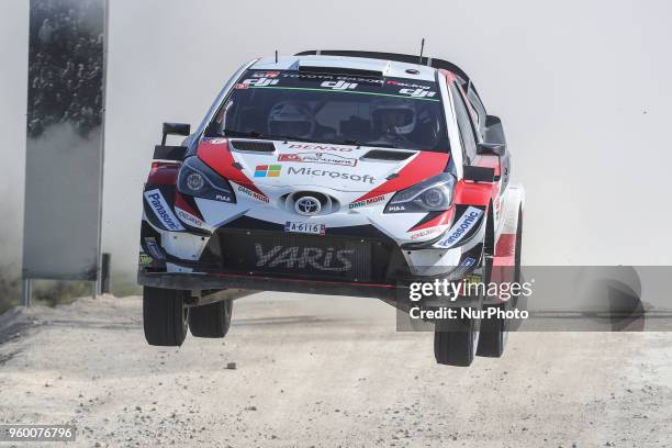 And JANNE FERM in TOYOTA YARIS WRC of TOYOTA GAZOO RACING WRT in action during the SS10 Vieira do Minho 1 of WRC Vodafone Rally de Portugal 2018, at...