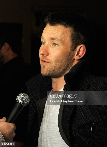 Actor Joel Edgerton arrives at the "Animal Kingdom" Premiere at Egyptian Theatre during the 2010 Sundance Film Festival on January 22, 2010 in Park...