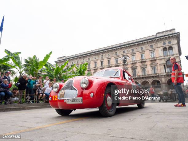 Fiat 1100 508 C MM BERLINETTA during 1000 Miles Historic Road Race on May 19, 2018 in Milan, Italy.