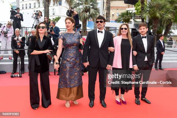 Un Certain Regard jury members Virginie Ledoyen, Annemarie Jacir, Un Certain Regard president Benicio Del Toro with Cannes Film Festival Director...
