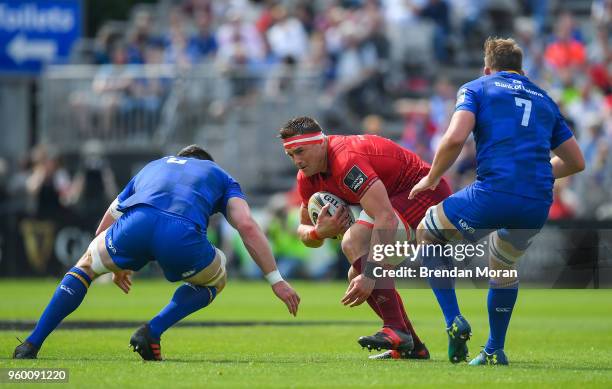 Dublin , Ireland - 19 May 2018; CJ Stander of Munster in action against James Ryan of Leinster during the Guinness PRO14 semi-final match between...
