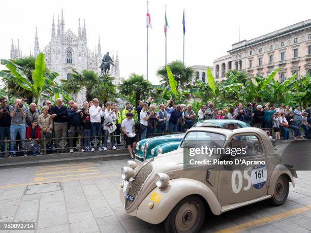 Fiat 500B Topolino during 1000 Miles Historic Road Race on May 19, 2018 in Milan, Italy.