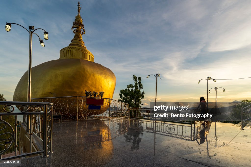 Kyaikhtiyo pagoda model in Phuket, Thailand