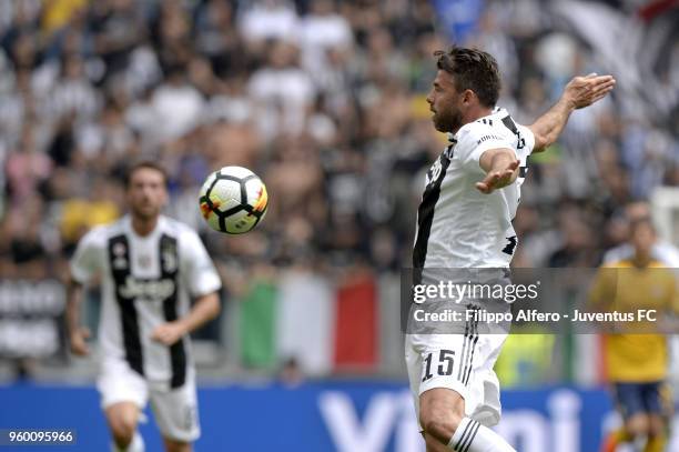 Andrea Barzagli of Juventus during the serie A match between Juventus and Hellas Verona FC at Allianz Stadium on May 19, 2018 in Turin, Italy.