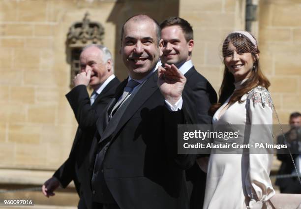 Actor Rick Hoffman arriving for the wedding ceremony of Prince Harry and Meghan Markle at St. George's Chapel in Windsor Castle.