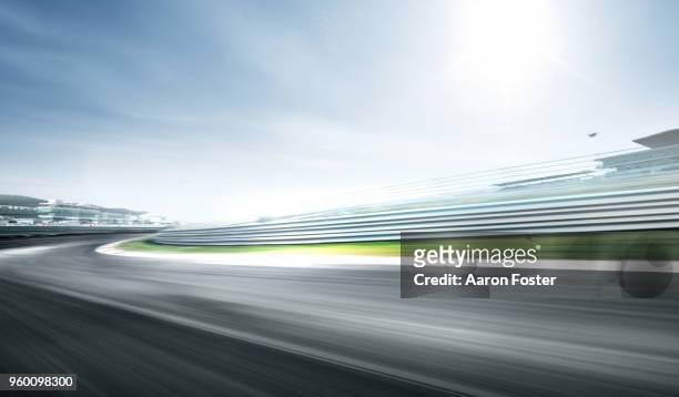 illustrated sports track - car race fotografías e imágenes de stock