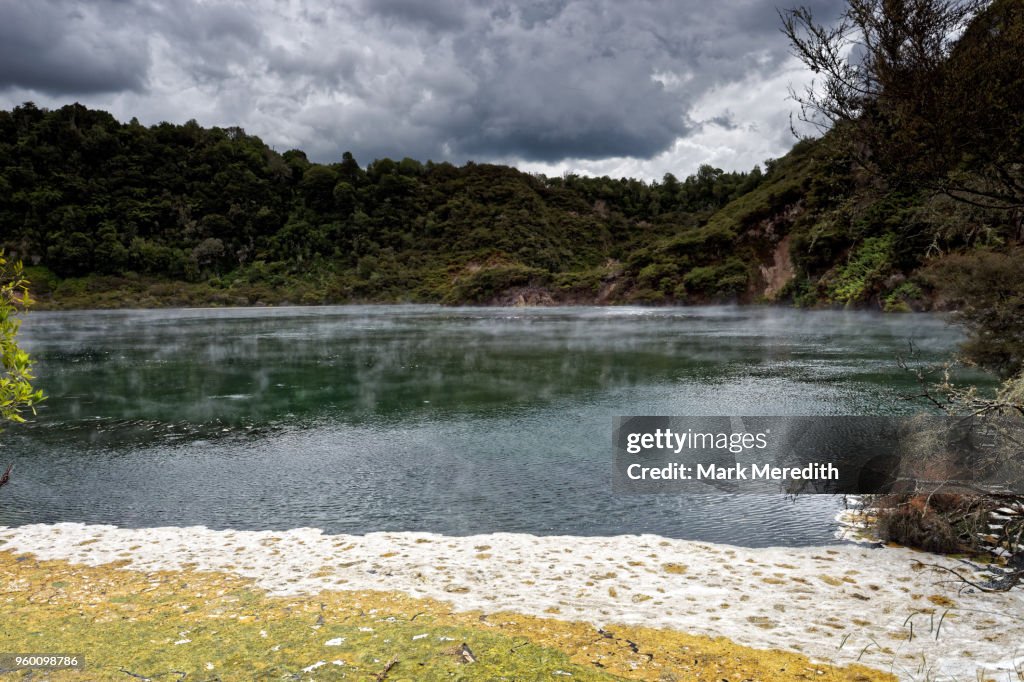Frying Pan Lake in the Waimangu Volcanic Valley
