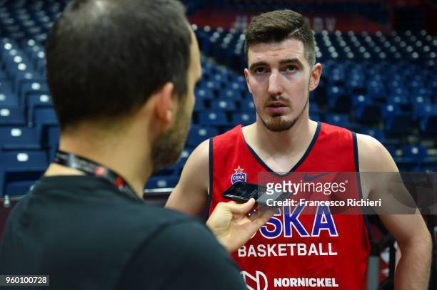 Nando de Colo, #1 of CSKA Moscow during the 2018 Turkish Airlines EuroLeague F4 CSKA Moscow Official Practice at Stark Arena on May 19, 2018 in...