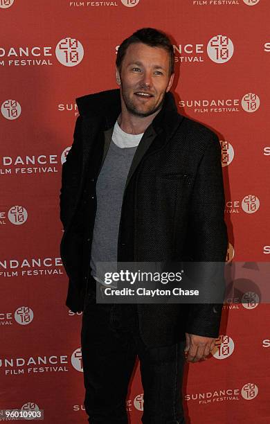 Actor Joel Edgerton poses at the "Animal Kingdom" Premiere at Egyptian Theatre during the 2010 Sundance Film Festival on January 22, 2010 in Park...