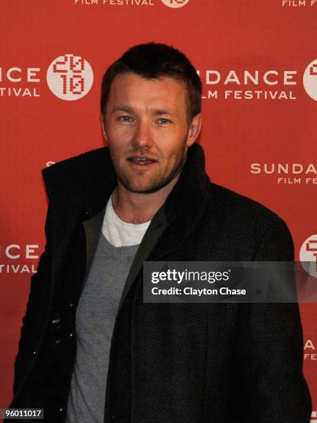 Actor Joel Edgerton poses at the "Animal Kingdom" Premiere at Egyptian Theatre during the 2010 Sundance Film Festival on January 22, 2010 in Park...