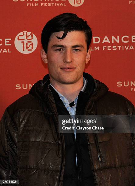 Actor James Frecheville poses at the "Animal Kingdom" Premiere at Egyptian Theatre during the 2010 Sundance Film Festival on January 22, 2010 in Park...