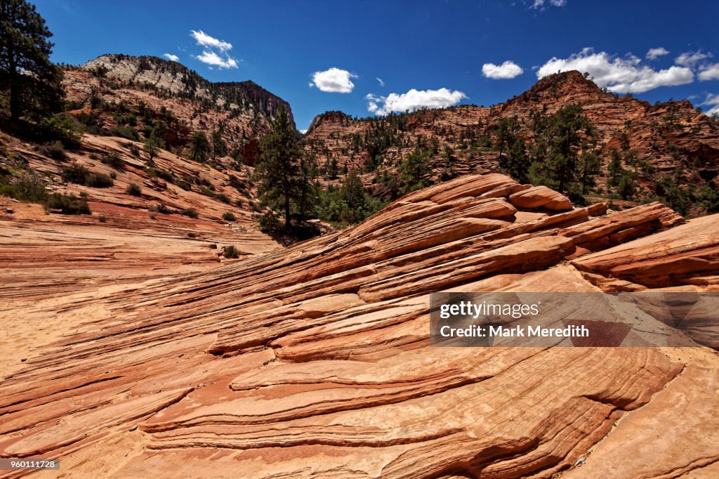 Zion Striped Rocks Rock Formation Zion National Park High-Res Stock Photo - Getty Images