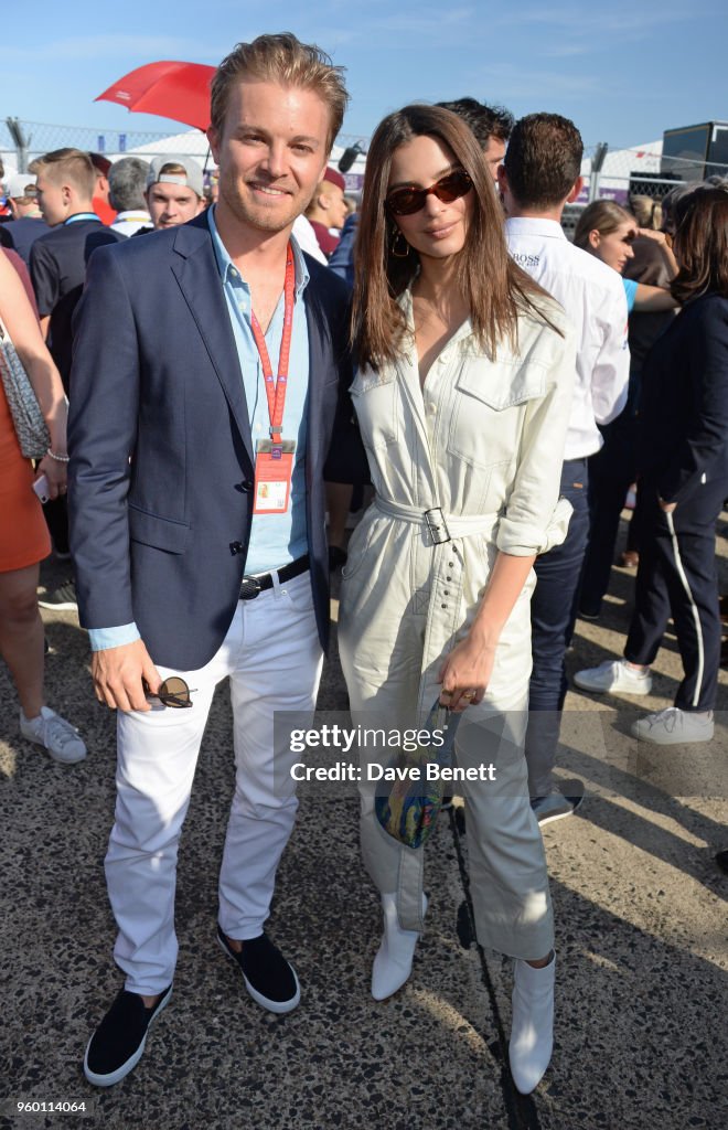 Emily Ratajkowski Attends ABB FIA Formula E BMW i Berlin E-Prix 2018