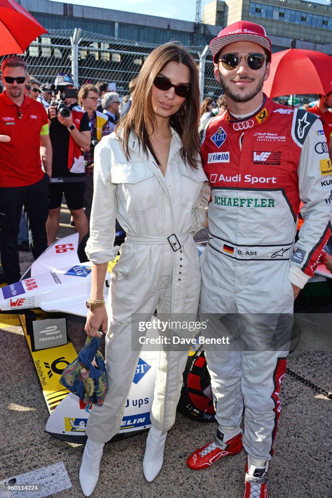 Emily Ratajkowski Attends ABB FIA Formula E BMW i Berlin E-Prix 2018