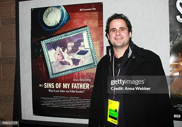 Director Nicolas Entell attends the "Sins of My Father" premiere during the 2010 Sundance Film Festival at Holiday Village IV on January 22, 2010 in...