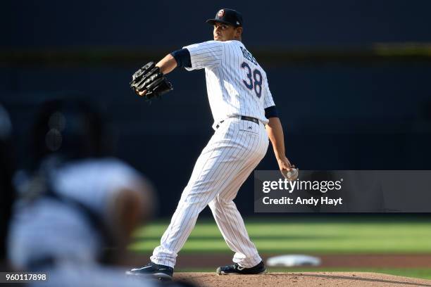 Tyson Ross of the San Diego Padres pitches during the game against the St. Louis Cardinals at PETCO Park on May 12, 2018 in San Diego, California....