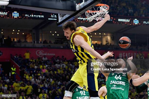 Jan Vesely, #24 of Fenerbahce Dogus Istanbul during the 2018 Turkish Airlines EuroLeague F4 Semifinal B game between Fenerbahce Dogus Istanbul v...