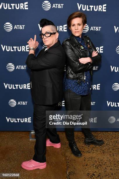 Comedian Cameron Esposito and Actress Lea DeLaria attend the Vulture Festival Presented By AT&T - Milk Studios, Day 1 at Milk Studios on May 19, 2018...