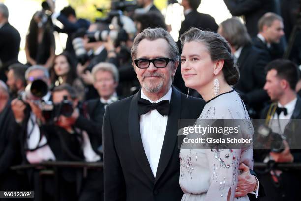 Gary Oldman and Gisele Schmidt attends the Closing Ceremony & screening of "The Man Who Killed Don Quixote" during the 71st annual Cannes Film...