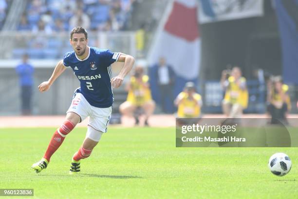 Milos Degenek of Yokohama F.Marinos in action during the J.League J1 match between Yokohama F.Marinos and V-Varen Nagasaki at Nissan Stadium on May...