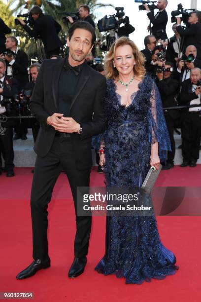 Adrien Brody and Caroline Scheufele attend the Closing Ceremony & screening of "The Man Who Killed Don Quixote" during the 71st annual Cannes Film...