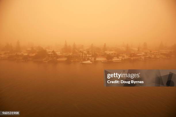 sandstorm at surfers paradise - sandstorm stock pictures, royalty-free photos & images