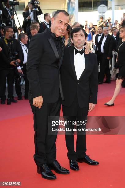 Director Matteo Garrone and actor Marcello Fonte attend the Closing Ceremony & screening of "The Man Who Killed Don Quixote" during the 71st annual...