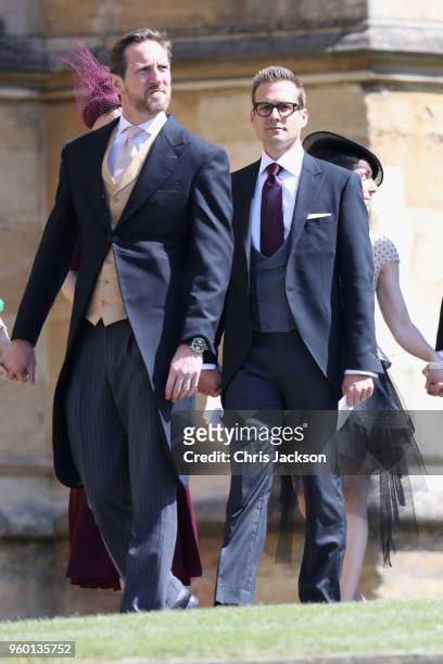 Gabriel Macht arrives at the wedding of Prince Harry to Ms Meghan Markle at St George's Chapel, Windsor Castle on May 19, 2018 in Windsor, England....
