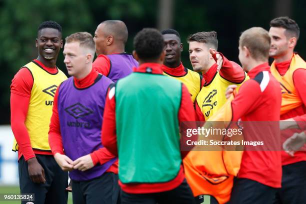 Nicolas Isimat Mirin of PSV, Yanick van Osch of PSV, Eloy Room of PSV, Derrick Luckassen of PSV, Marco van Ginkel of PSV, Gaston Pereiro of PSV...