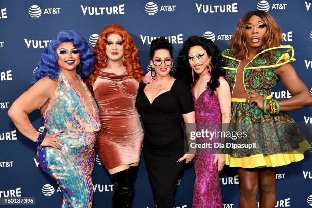Personalitites Kalorie Karbdashian-Williams, Jinkx, Michelle Visage, Yuhua Hamasaki and Bebe Zahara Benet attend the Vulture Festival Presented By...