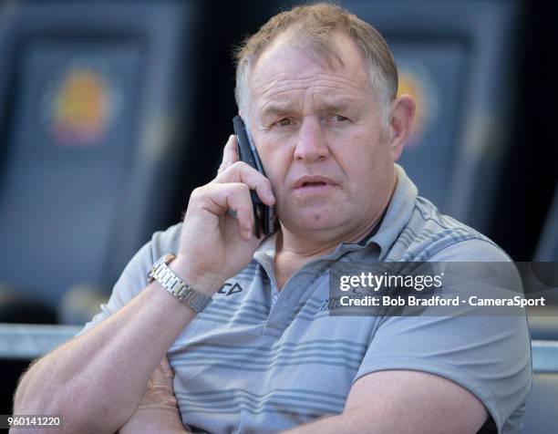 Newcastle Falcons Head Coach Dean Richards during the Aviva Premiership Semi Final between Exeter Chiefs and Newcastle Falcons at Sandy Park on May...