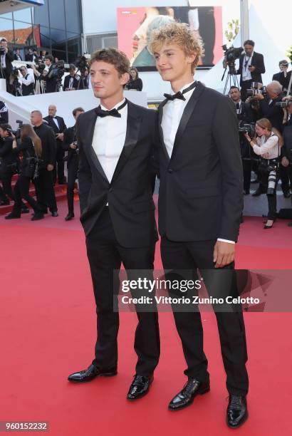 Niels Schneider and Vassili Schneider attends the Closing Ceremony & screening of "The Man Who Killed Don Quixote" during the 71st annual Cannes Film...