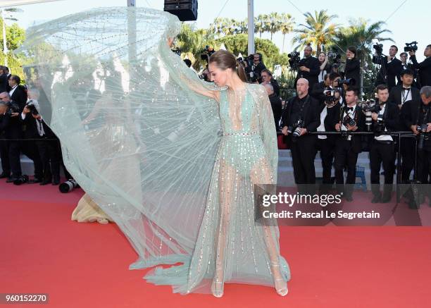 Lara Leito attends the Closing Ceremony & screening of "The Man Who Killed Don Quixote" during the 71st annual Cannes Film Festival at Palais des...