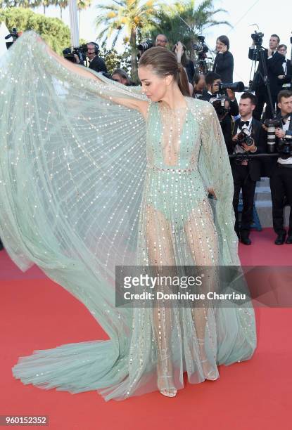 Lara Leito attends the Closing Ceremony & screening of "The Man Who Killed Don Quixote" during the 71st annual Cannes Film Festival at Palais des...