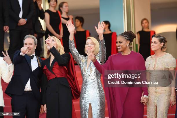 Jury members Denis Villeneuve, Jury president Cate Blanchett, jury members Lea Seydoux, Ava DuVernay and Kristen Stewart attend the Closing Ceremony...