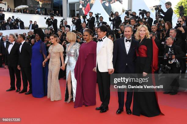 Jury members Robert Guediguian, Andrey Zvyagintsev, Khadja Nin, Kristen Stewart, Lea Seydoux, Ava DuVernay, Chang Chen, Denis Villeneuve and Jury...