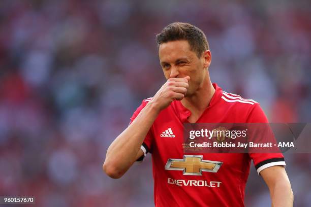 Ander Herrera of Manchester United looks dejected during the Emirates FA Cup Final between Chelsea and Manchester United at Wembley Stadium on May...