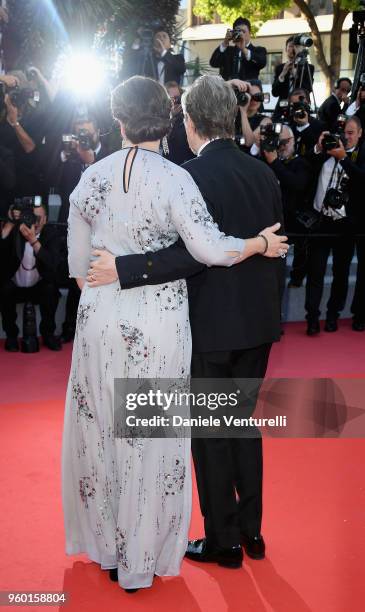 Gisele Schmidt and Gary Oldman attend the screening of Closing Ceremony & "The Man Who Killed Don Quixote" during the 71st annual Cannes Film...