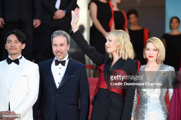 Jury members Chang Chen, Denis Villeneuve, Jury president Cate Blanchett and jury member Lea Seydoux attend the Closing Ceremony & screening of "The...