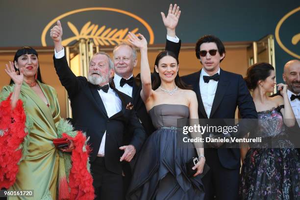 Rossy de Palma, Terry Gilliam, Stellan Skarsgard, Olga Kurylenko, Adam Driver, and Joana Ribeiro attends the screening of Closing Ceremony & "The Man...