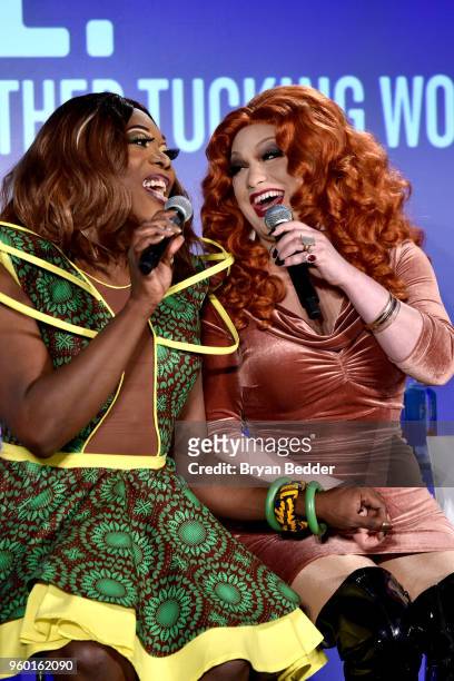 BeBe Zahara Benet and Jinkx speak onstage at Vulture Festival presented by AT&T: Drag Race: Ten Seasons Later and Taking over the Mother Tucking...