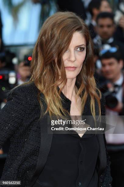 French-Italian actress Chiara Mastroianni attends the screening of "The Man Who Killed Don Quixote" and the Closing Ceremony during the 71st annual...