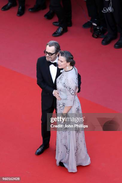 Gary Oldman and Gisele Schmidt attend the Closing Ceremony & screening of "The Man Who Killed Don Quixote" during the 71st annual Cannes Film...