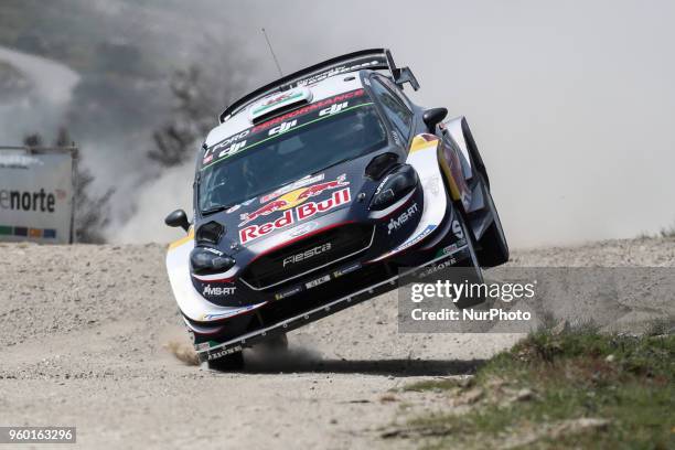 And DANIEL BARRITT in FORD FIESTA WRC of M-SPORT FORD WRT in action during the SS13 Vieira do Minho 2 of WRC Vodafone Rally de Portugal 2018, at...