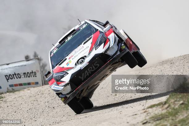 And JANNE FERM in TOYOTA YARIS WRC of TOYOTA GAZOO RACING WRT in action during the SS13 Vieira do Minho 2 of WRC Vodafone Rally de Portugal 2018, at...