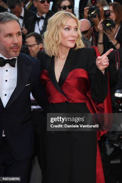 Jury memebers Denis Villeneuve and Cate Blanchett attend the screening of Closing Ceremony & "The Man Who Killed Don Quixote" during the 71st annual...