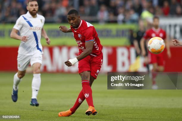 Guram Kashia of Vitesse, Gyrano Kerk of FC Utrecht during the Dutch Eredivisie play-offs final match between FC Utrecht and Vitesse Arnhem at the...