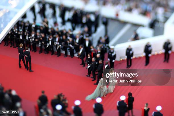 Lara Lieto and Victoria Bonya attend the Closing Ceremony & screening of "The Man Who Killed Don Quixote" during the 71st annual Cannes Film Festival...