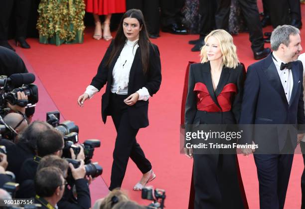 President of the jury Cate Blanchett and Denis Villeneuve attend the Closing Ceremony & screening of "The Man Who Killed Don Quixote" during the 71st...