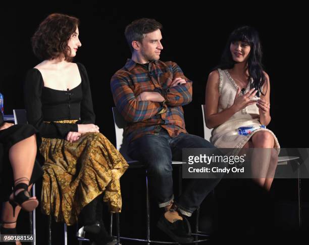 Eden Epstein, Evan Jonigkeit, and Ella Purnell speak on stage during Vulture Festival Presented By AT&T: DISH WITH THE CAST OF STARZS SWEETBITTER...